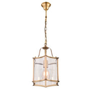 Brentwood Gold Pendant - Small 1 Light E27