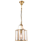 Brentwood Gold Pendant - Small 1 Light E27