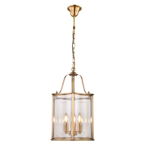 Brentwood Gold Pendant - Medium 3 Light E14