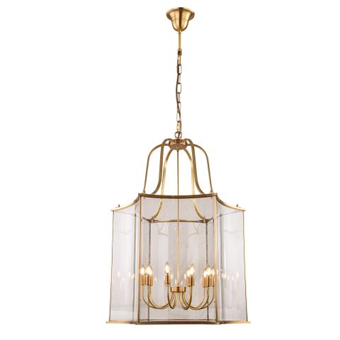 Brentwood Gold Pendant - Extra Large 10 Light E14