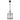 Brentwood Black Pendant - Small 1 Light E27
