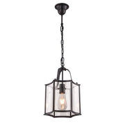 Brentwood Black Pendant - Small 1 Light E27