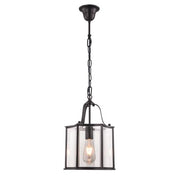 Brentwood Black Pendant - Small 1 Light E27