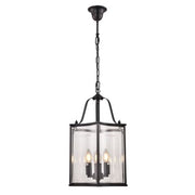 Brentwood Black Pendant - Medium 3 Light E14