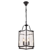Brentwood Black Pendant - Medium 3 Light E14