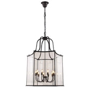 Brentwood Black Pendant - Extra Large 10 Light E14