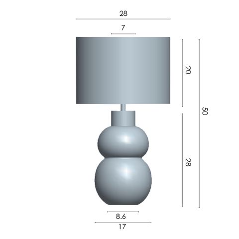 Mosh Table Lamp - Coffee