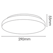Dover 290mm 18w LED Ceiling Light
