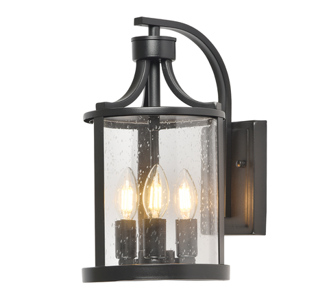 Melton Exterior Wall Light - Black
