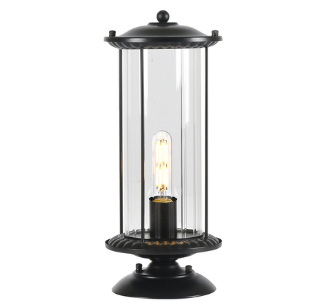 Watford Exterior Pillar Mount - Black