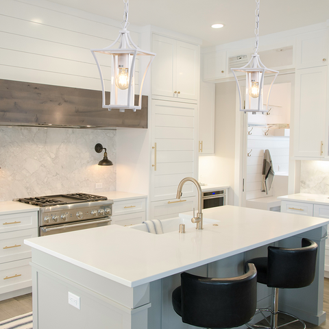 Bexley IP44 Pendant Light E27 - White