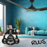 Raven RWS 52 DC Ceiling Fan Walnut