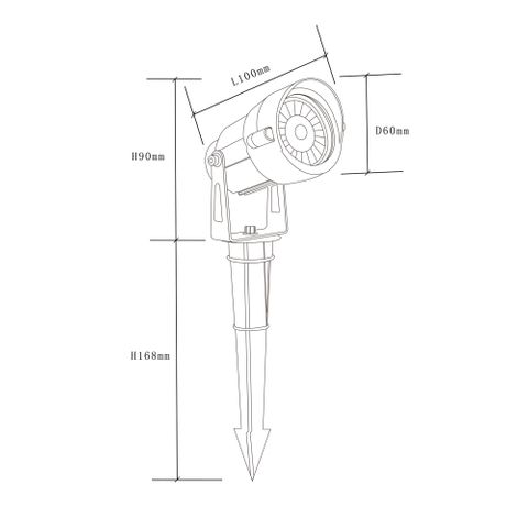 Thorn 12w Garden Spike - 3CCT