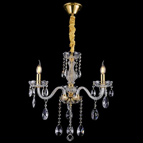 Bromley Crystal Chandelier 3 Light E14