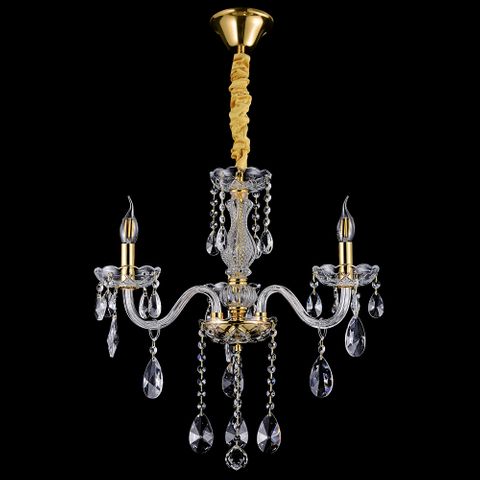 Bromley Crystal Chandelier 3 Light E14