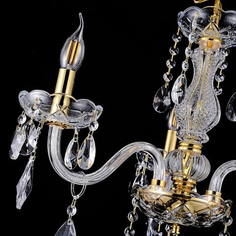 Bromley Crystal Chandelier 3 Light E14