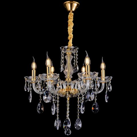 Bromley Crystal Chandelier 6 Light E14