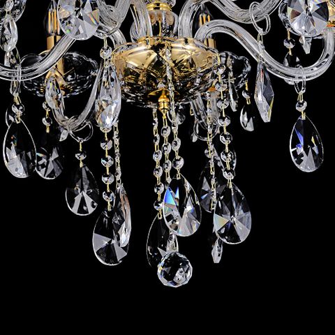 Bromley Crystal Chandelier 6 Light E14