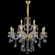Bromley Crystal Chandelier 8+4 Light E14