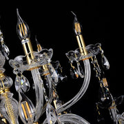 Bromley Crystal Chandelier 12+6 Light E14