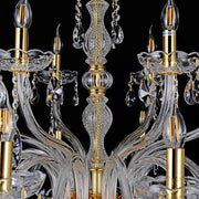 Bromley Crystal Chandelier 12+6 Light E14
