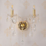 Bromley Crystal 2 Light Wall Light E14
