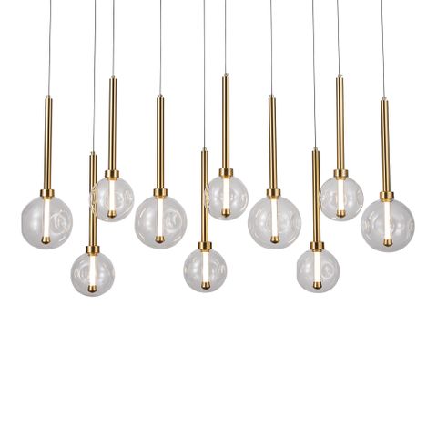 Meteor 10 Light Pendant - Bar