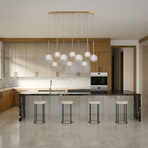 Meteor 10 Light Pendant - Bar