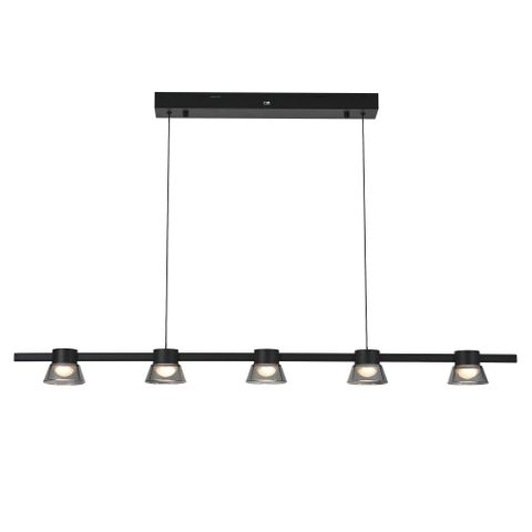 Rocket 1200mm Bar Pendant 25w 3CCT LED Black