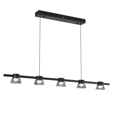 Rocket 1200mm Bar Pendant 25w 3CCT LED Black