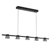 Rocket 1200mm Bar Pendant 25w 3CCT LED Black