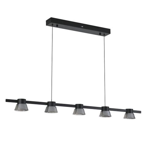 Rocket 1200mm Bar Pendant 25w 3CCT LED Black