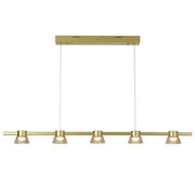 Rocket 1200mm Bar Pendant 25w 3CCT LED Gold