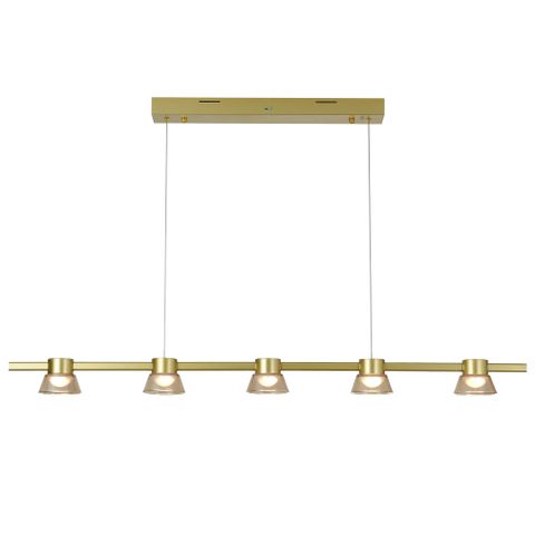 Rocket 1200mm Bar Pendant 25w 3CCT LED Gold