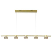Rocket 1200mm Bar Pendant 25w 3CCT LED Gold