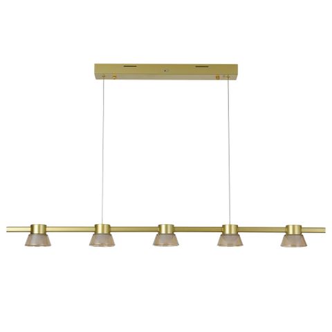 Rocket 1200mm Bar Pendant 25w 3CCT LED Gold