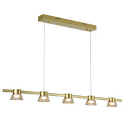 Rocket 1200mm Bar Pendant 25w 3CCT LED Gold