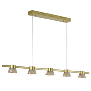 Rocket 1200mm Bar Pendant 25w 3CCT LED Gold