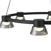 Rocket 600mm Round Pendant 30w 3CCT LED Black