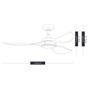 Ranger RWS 56 DC Ceiling Fan - Black