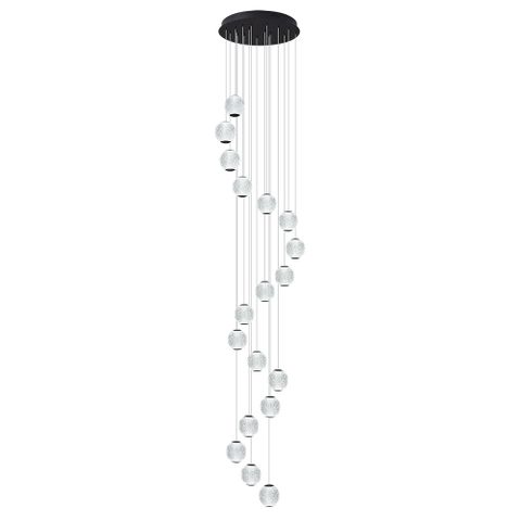 Langdon 15lt Daylight 5000K LED Pendant Black