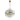 Chloe 13 Light Glass Pendant Gold with Clear Glass