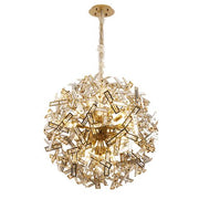 Brazza 800 24 Light Gold Pendant with Clear Crystal