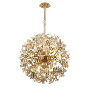 Brazza 1000 30 Light Gold Pendant with Clear Crystal