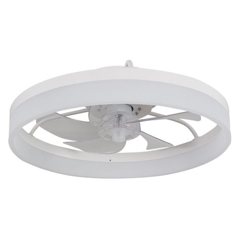 Tron White LED DC Fan Fandelier