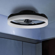 Tron Black LED DC Fan Fandelier