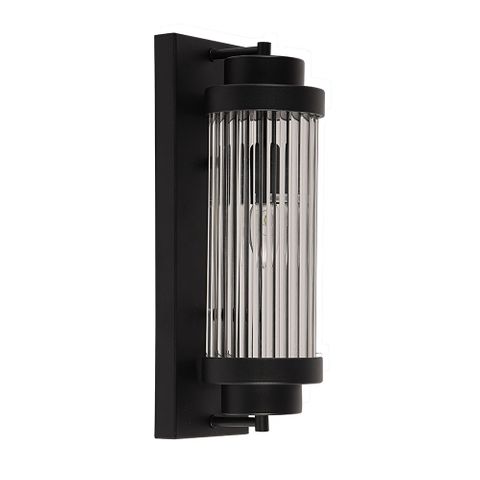 Cambridge 400m Black Wall Light 1x E14
