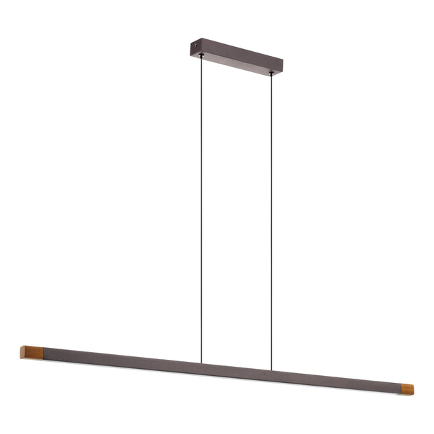 Lisciana 22W LED Linear Pendant 3000K Grey/Wood