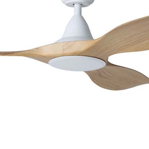 Noosa 52 DC Ceiling Fan White with Blackbutt