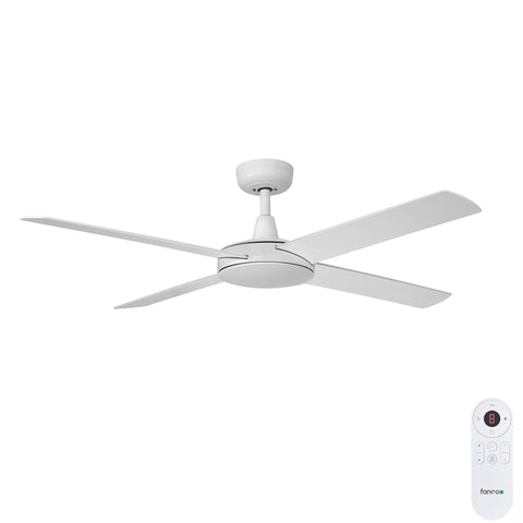 Eco Silent 52 DC Ceiling Fan White with Remote